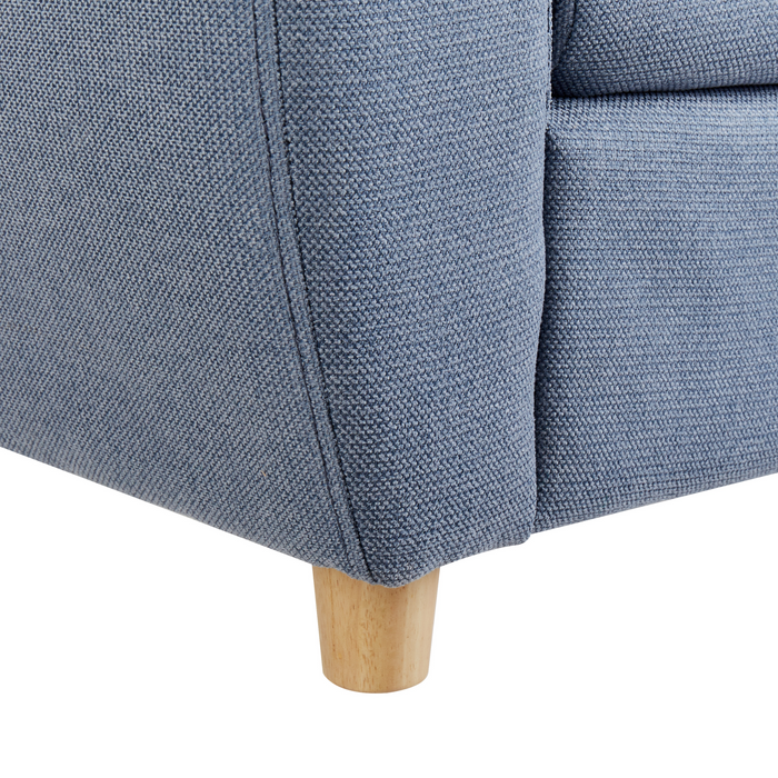 Beliani - MARIBO - Kinderfauteuil - Blauw - Linnen