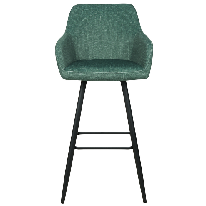 Beliani - CASMALIA - Barkruk set van 2 - Donkergroen - Fluweel