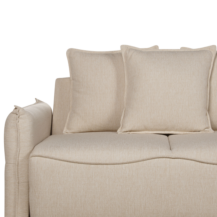 Beliani - KRAMA - Slaapbank - Beige - Polyester