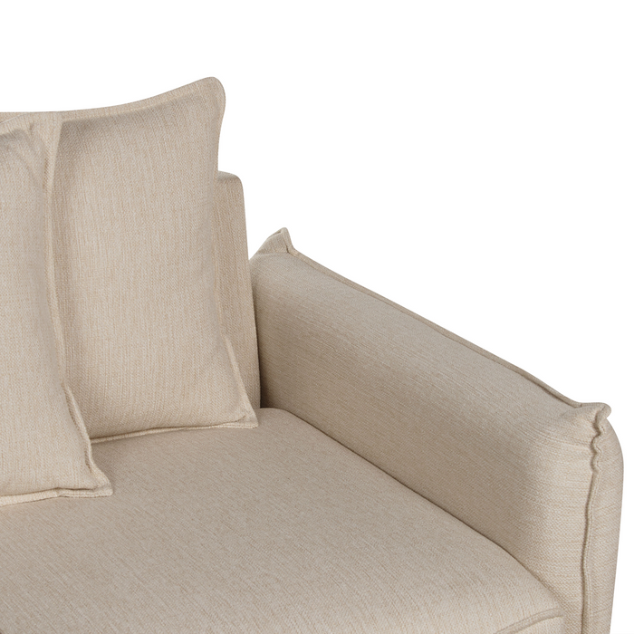 Beliani - KRAMA - Slaapbank - Beige - Polyester