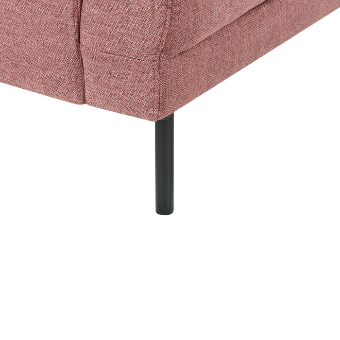 Beliani - BREDA - Hoekbank 4-zits - Oudroze - Linkszijdig - Polyester