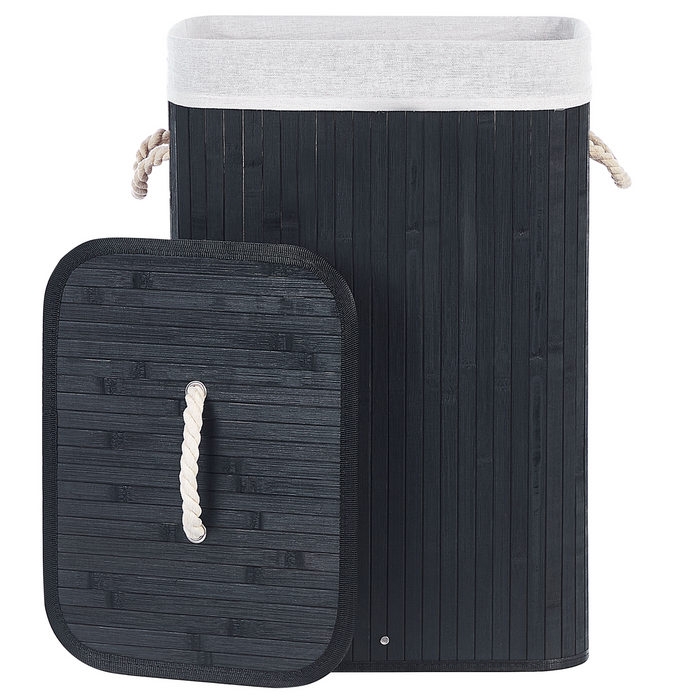 Beliani - KOMARI - Mand - Zwart - Bamboehout