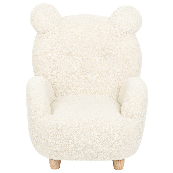 Beliani - MELBU - Kinderstoel - Wit - Nepbont