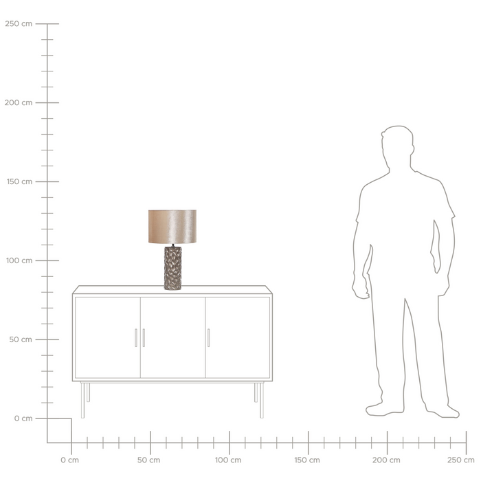 Beliani - SANKURU - Tafellamp - Beige - Keramiek