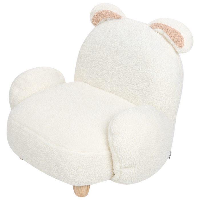 Beliani - KANNA - Kinderstoel - Wit - Nepbont