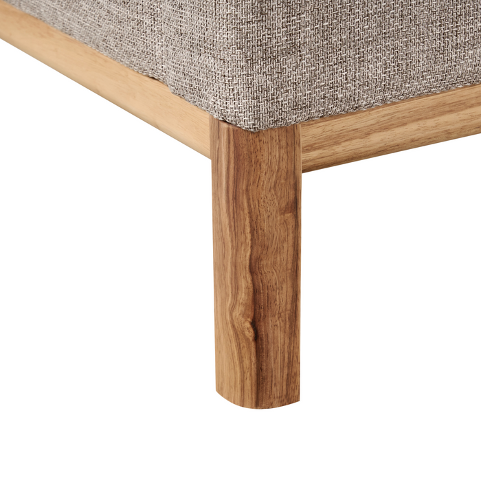 Beliani - SOSJO - Driezitsbank - Lichtbruin - Polyester