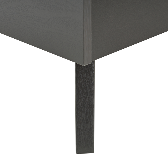 Beliani-MONPAZIER -Tweepersoonsbed-Zwart-160 x 200 cm-Populierhout