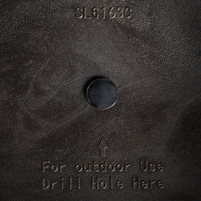 Beliani-CROTON-Bloempot set van 2-Gebroken wit-35 cm-Stenenmix