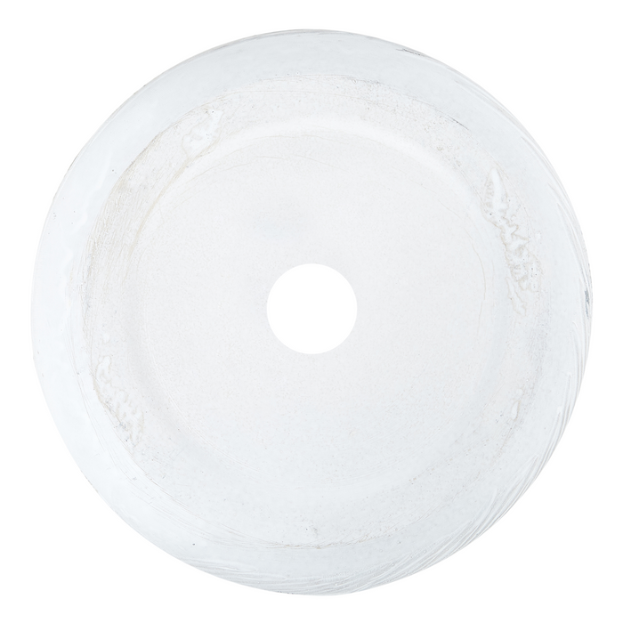 Beliani-FTERO-Bloempot-Gebroken wit-25 x 25 x 14 cm-Kleivezel