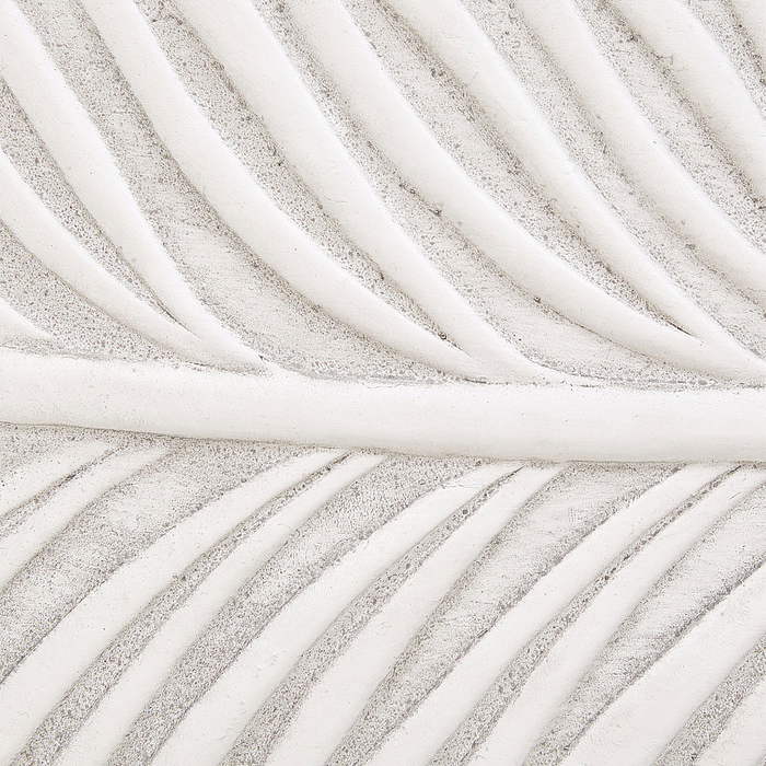 Beliani-FTERO-Bloempot-Gebroken wit-35 x 35 x 19 cm-Kleivezel