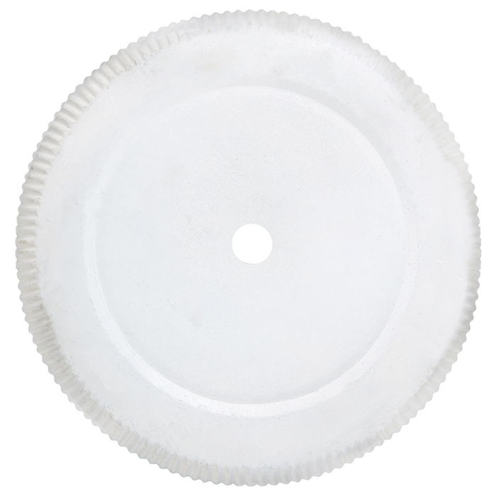 Beliani-OREOI-Bloempot-Gebroken wit-45 x 45 x 45 cm-Kleivezel