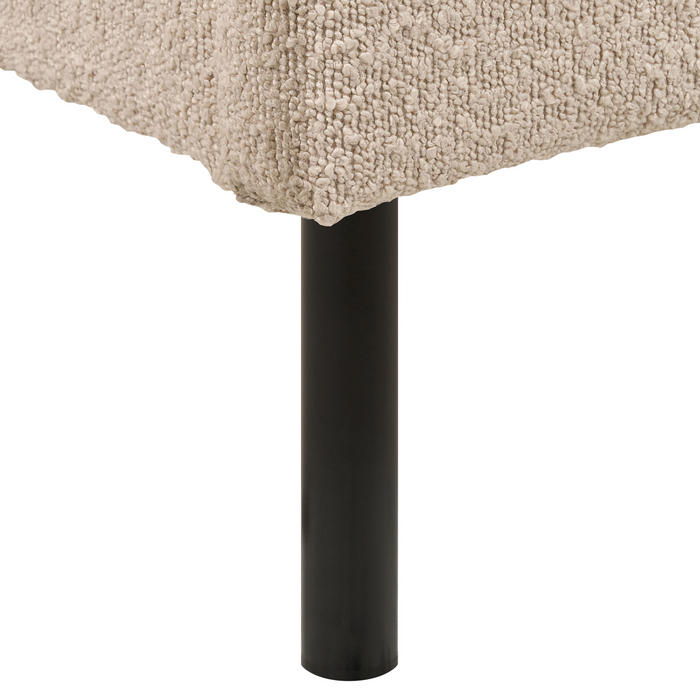 Beliani - MARGUT - Bed - Beige - 180 x 200 cm - Bouclé
