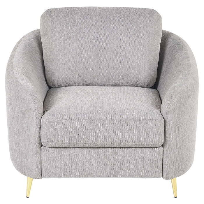 Beliani - TROSA - Fauteuil - Lichtgrijs - Polyester