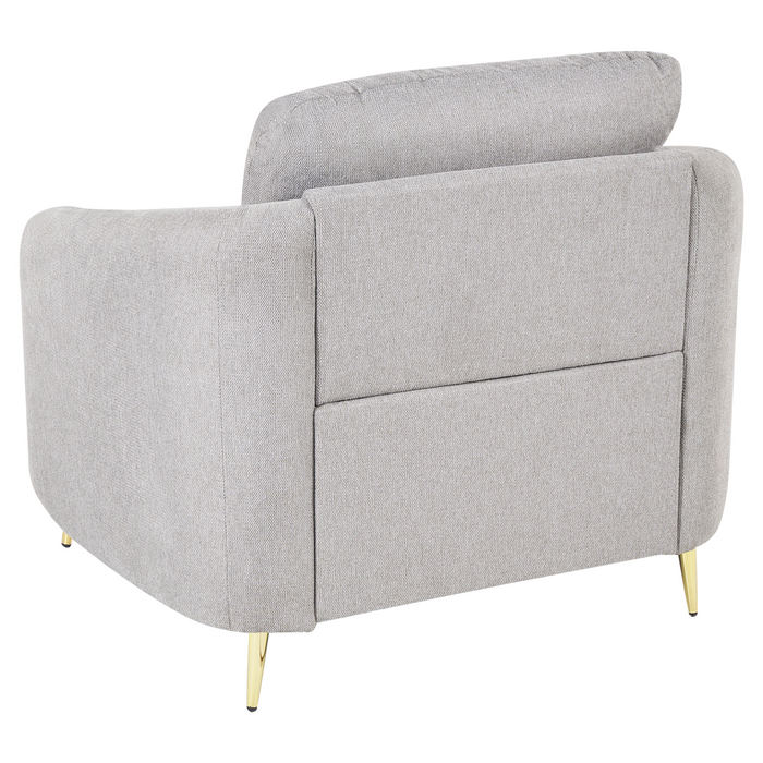 Beliani - TROSA - Fauteuil - Lichtgrijs - Polyester