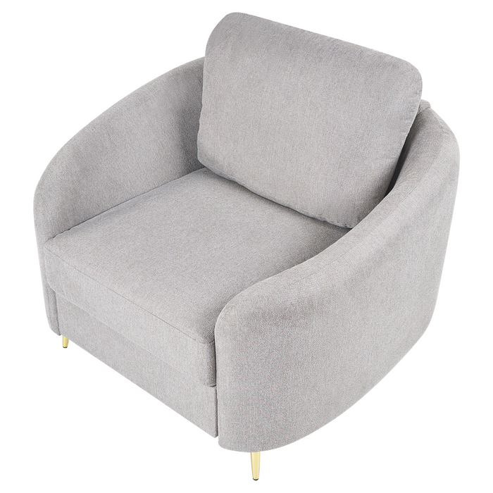 Beliani - TROSA - Fauteuil - Lichtgrijs - Polyester
