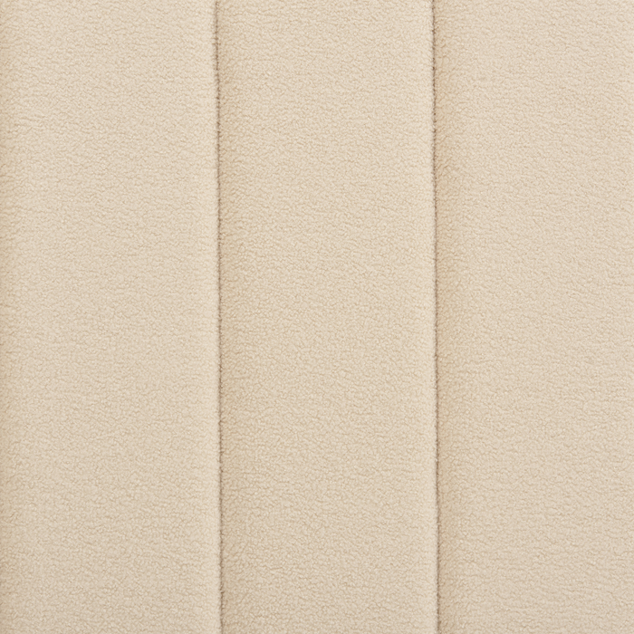 Beliani-VILETTE -Tweepersoonsbed-Lichtbeige-180 x 200 cm-Bouclé