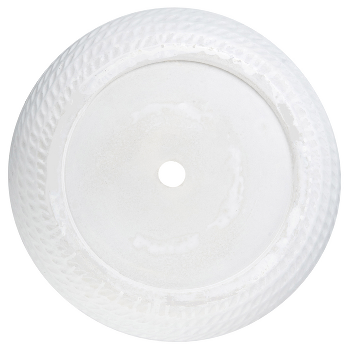 Beliani - LIVADIA - Bloempot - Gebroken wit - Vezelklei