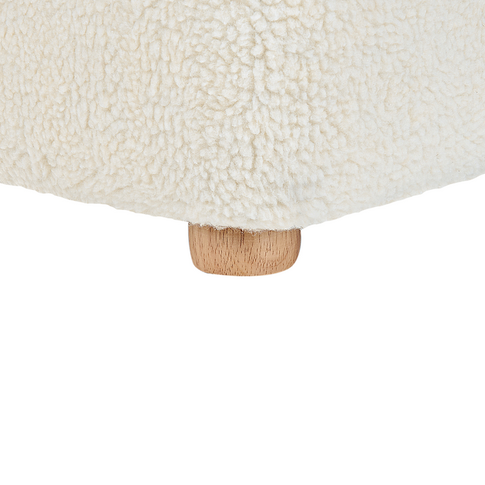 Beliani - LULEA - Kinderstoel - Wit - Nepbont