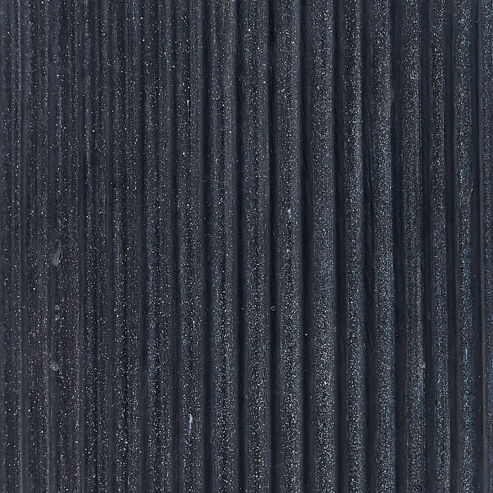 Beliani - EANTIO - Bloempot - 25 x 25 x 38 cm - Zwart - Kleivezels