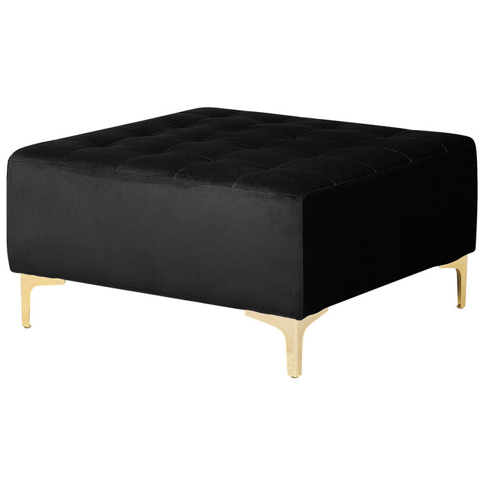 Beliani - ABERDEEN - Slaapbank - Zwart - Linkerzijde - Fluweel