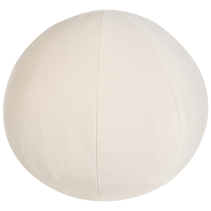 Beliani - LEIREN - Driezitsbank - Gebroken wit - Fluweel