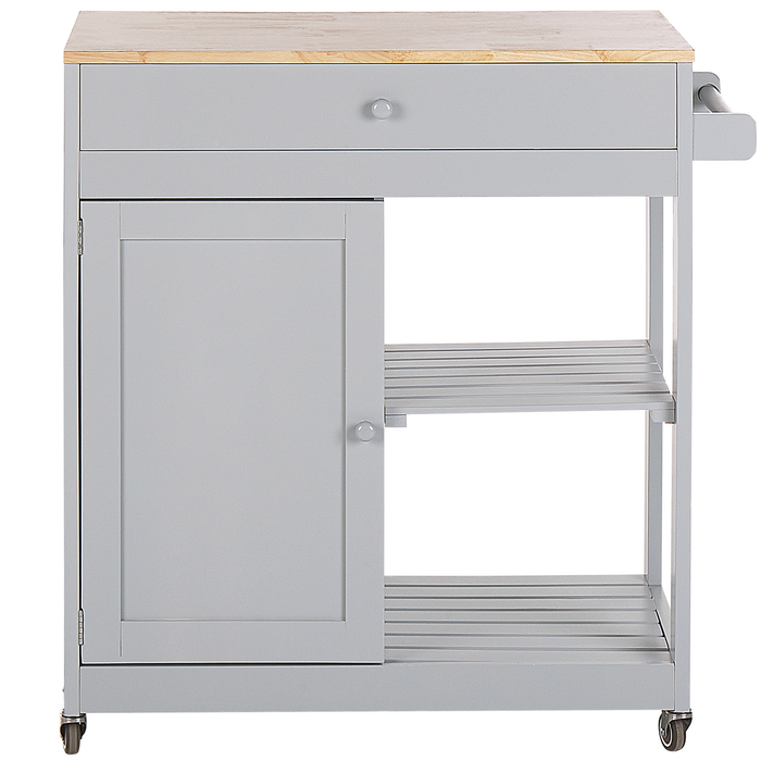 Beliani - TRAPANI - Keukentrolley - Lichtgrijs - MDF