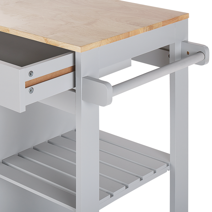 Beliani - TRAPANI - Keukentrolley - Lichtgrijs - MDF