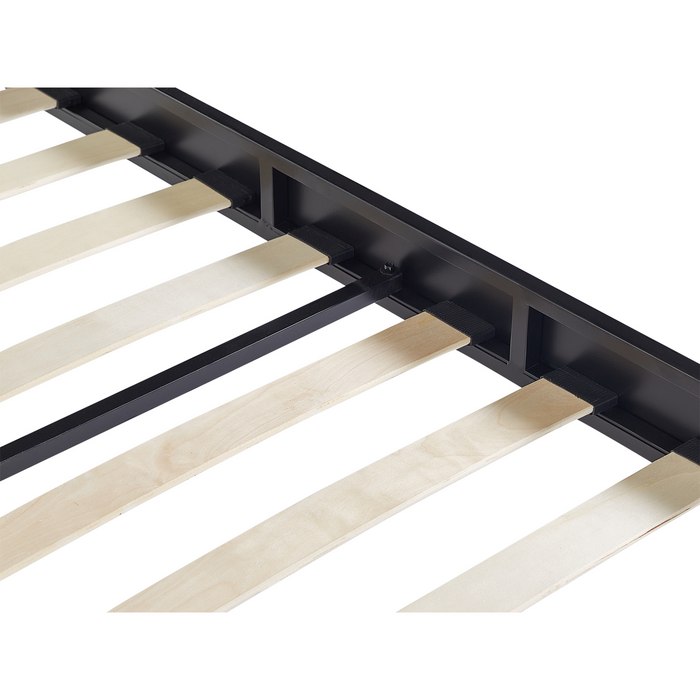 Beliani - VAURS - Tweepersoonsbed - Zwart - 180 x 200 cm - Staal