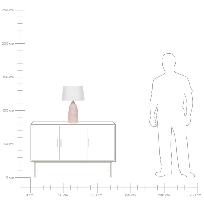 Beliani - ZARIMA - Tafellamp - Wit - Keramiek