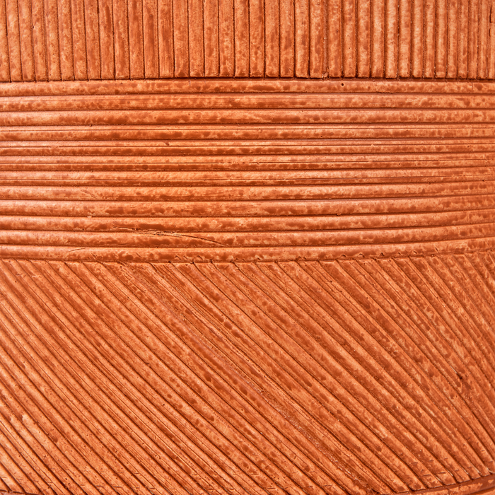 Beliani - VOULA - Bloempot - Goudbruin - Goudbruin - Kleivezels