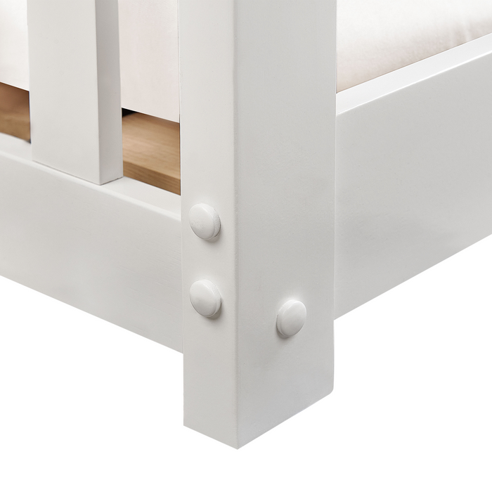 Beliani - LAZER - Kinderbed - Wit - 90 x 200 cm - Hout