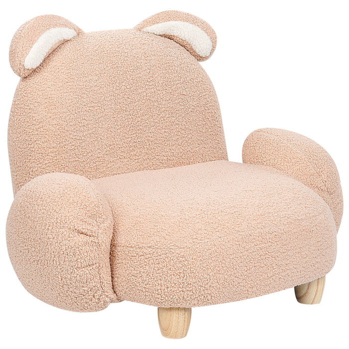 Beliani - KANNA - Kinderstoel - Beige - Nepbont