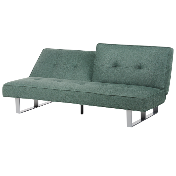 Beliani - DUBLIN - Slaapbank 3-zits - Donkergroen - Polyester