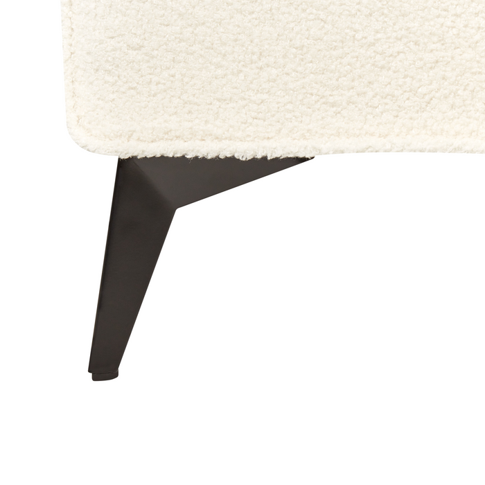 Beliani-VALOGNES-Tweepersoonsbed-Off-white-160 x 200 cm-Bouclé