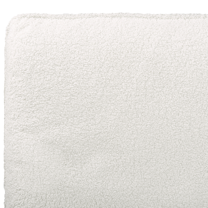 Beliani-CORIO-Tweepersoonsbed-Gebroken wit-180 x 200 cm-Bouclé