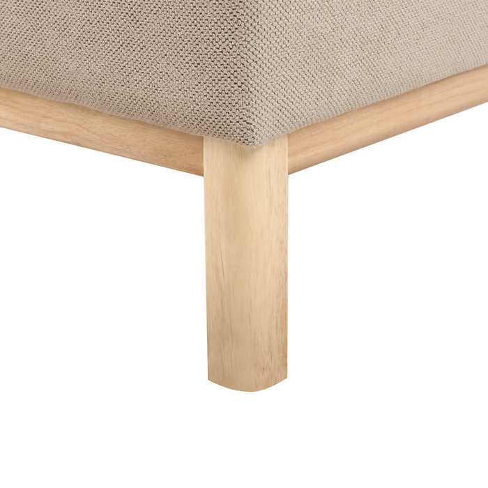 Beliani - SOSJO - Driezitsbank - Taupe - Polyester