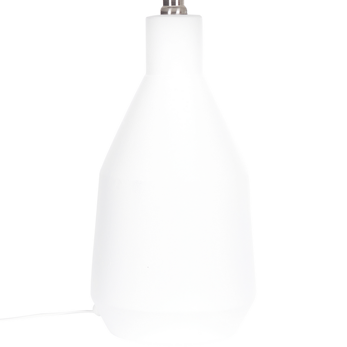 Beliani - LAMBRE - Tafellamp - Wit - Keramiek