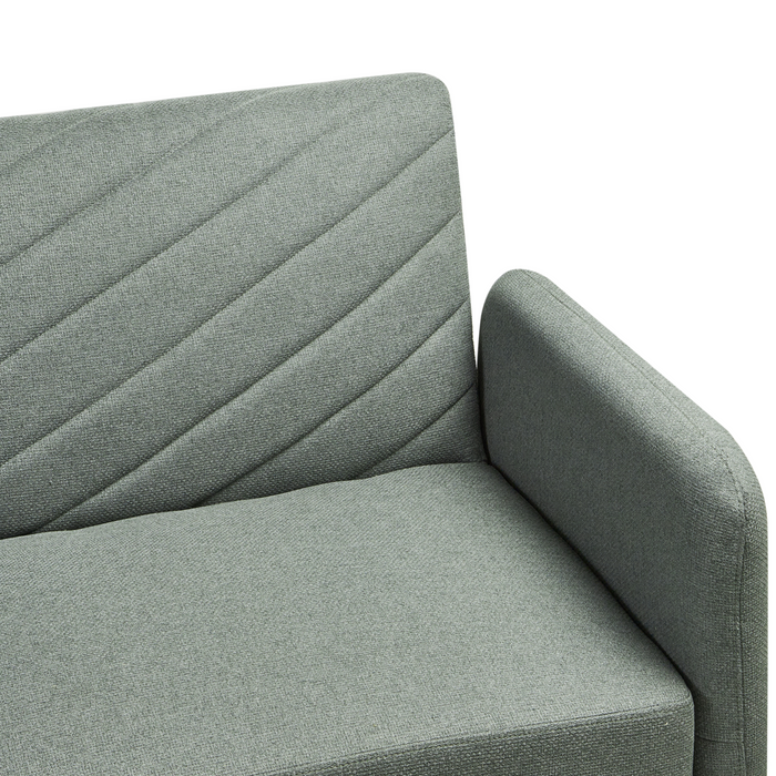 Beliani - SENJA - Slaapbank 3-zits - Lichtgroen - Kunstlinnen