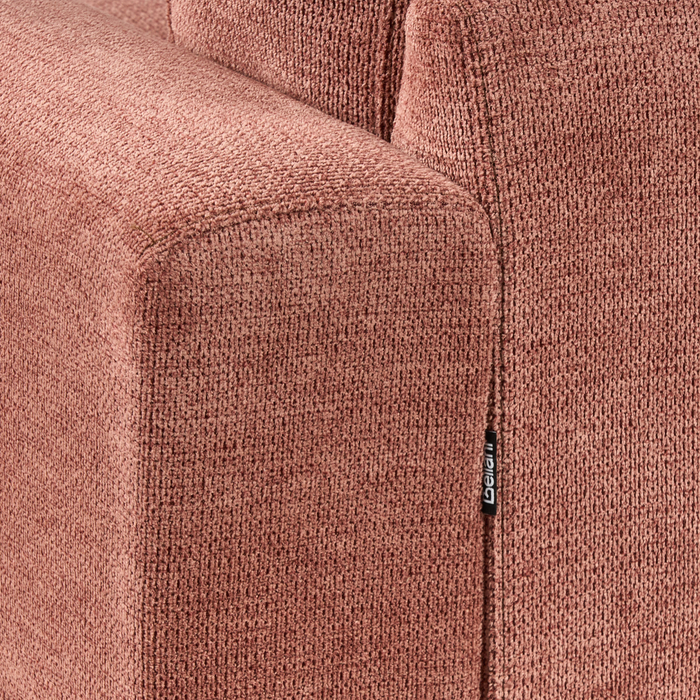 Beliani - MALOY - Hoekbank - Rood - Rechtszijdig - Polyester