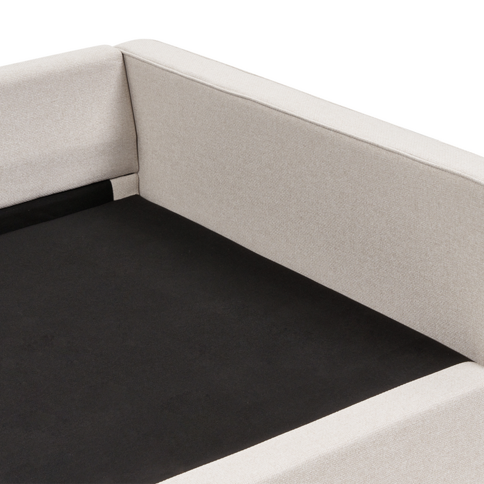 Beliani - VINSTRA - Driezitsbank - Beige - Polyester