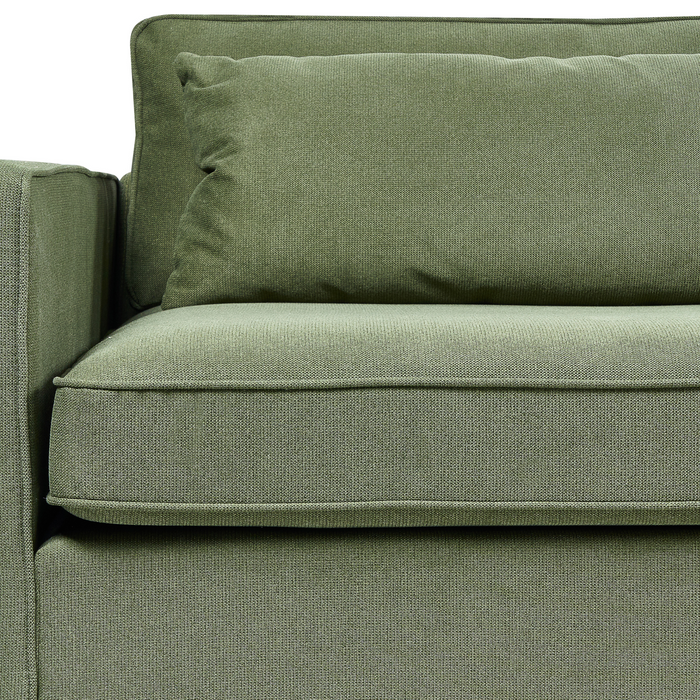 Beliani - VINSTRA - Driezitsbank - Groen - Polyester