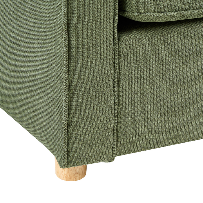 Beliani - VINSTRA - Driezitsbank - Groen - Polyester