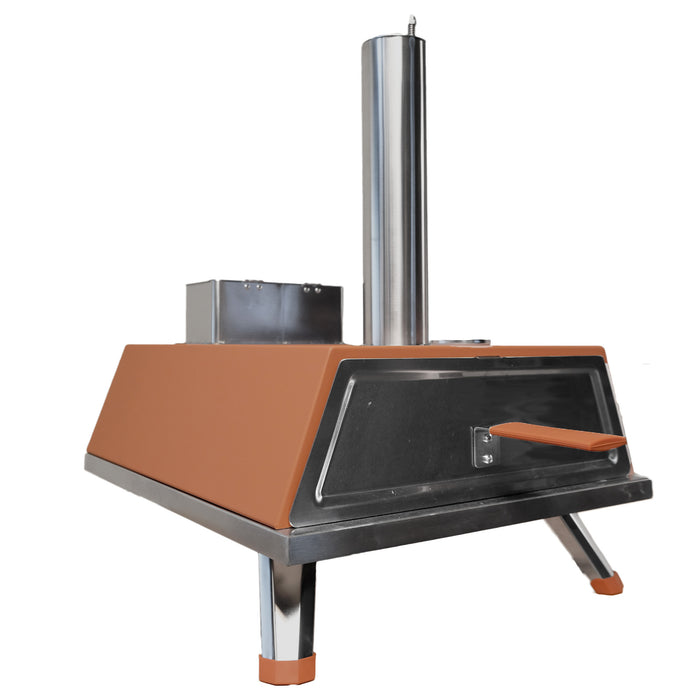 Buitenkado Pizzaoven Terracotta - 69x40x44cm - Houtgestookt