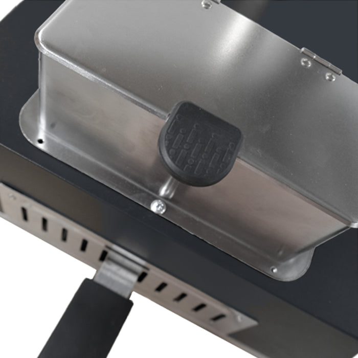 Buitenkado Pizzaoven Grijs - 69x40x44cm - Houtgestookt