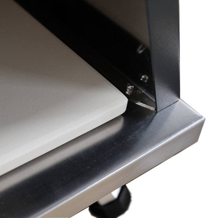 Buitenkado Pizzaoven Grijs - 69x40x44cm - Houtgestookt