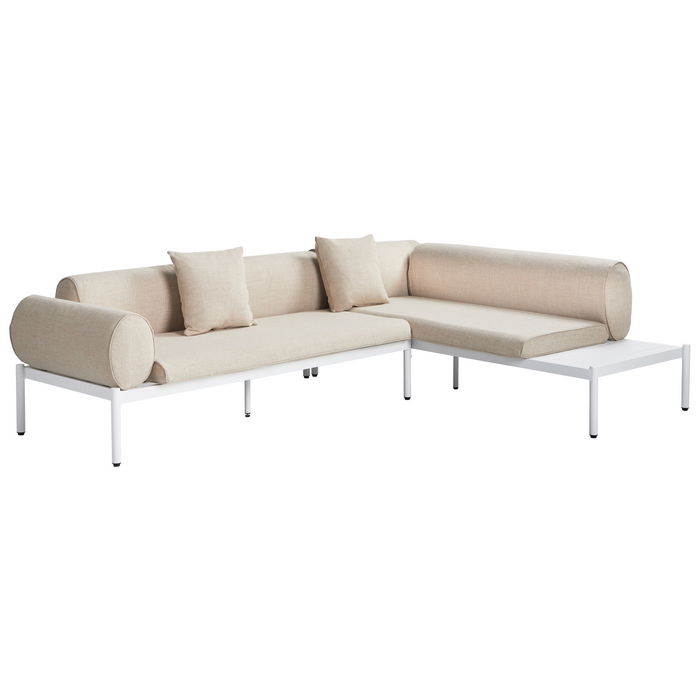 Beliani - RASIGLIA - Loungeset 5-zits - Beige - Aluminium