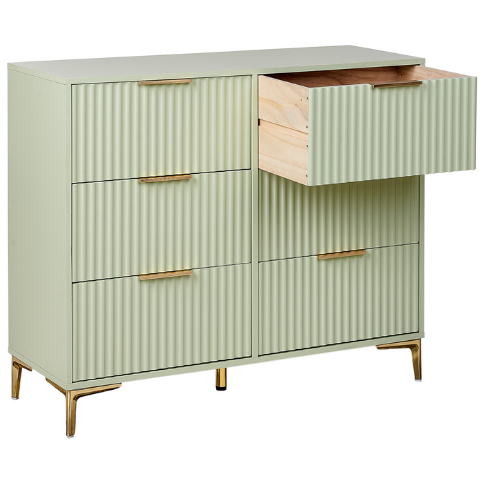 Beliani - WALCOTT - Ladekast met 6 lades - Lichtgroen - MDF