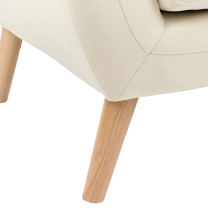 Beliani - MOTALA - Driezitsbank - Lichtbeige - Polyester