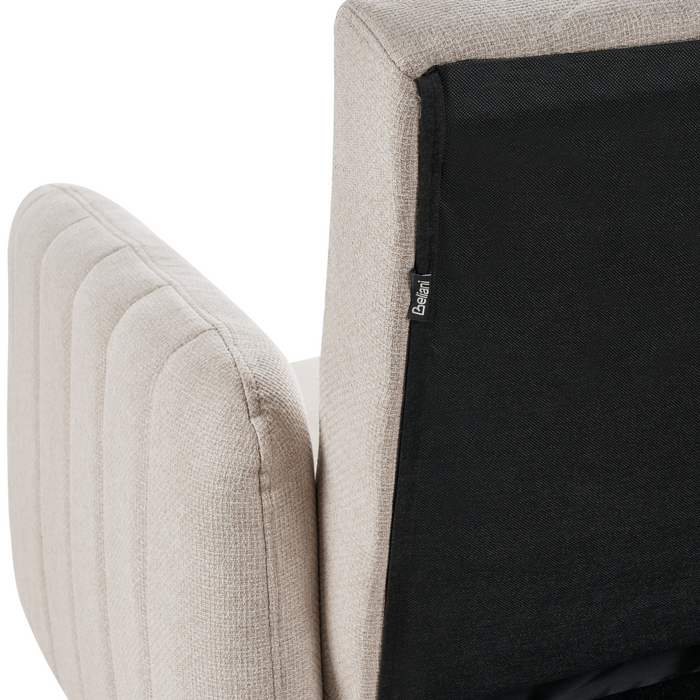 Beliani - SENJA - Slaapbank 3-zits - Lichtbeige - Kunstlinnen