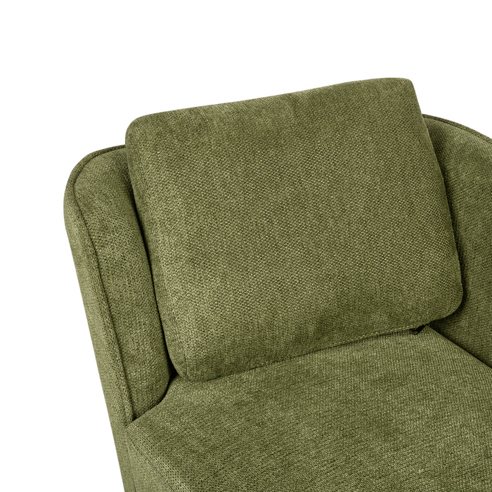 Beliani-ARTHEZE-Chaise longue-Donkergroen-Linkszijdig-Polyester